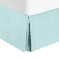 thumbnail image 1 of 14" Tailored Pleated Bed Skirt Dust Ruffle, Queen, Baby Blue, by Clara Clark, 1 of 4