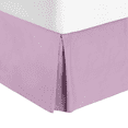 thumbnail image 1 of 14" Tailored Pleated Bed Skirt Dust Ruffle, Queen, Lavender Dream, by Clara Clark, 1 of 4