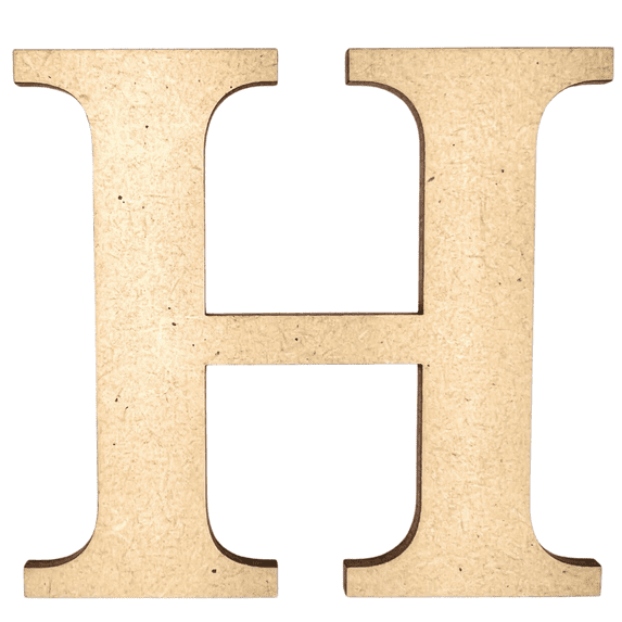 14" Tall MDF Letter I | 1/8" Thick | Krafty Supply Letters | Times | Wooden Letter