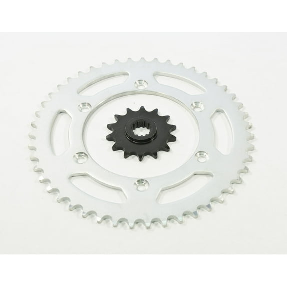 14 Tooth Front and 47 Tooth Rear Silver Sprocket fits Suzuki RM250 1990 - 2008