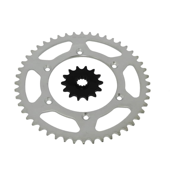 14 Tooth Front and 48 Tooth Rear Silver Sprocket fits Suzuki DR350 1996 - 1999