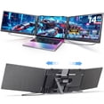 thumbnail image 1 of Laptop Screen Extender Dual Monitor, 14" FHD 1080P IPS Portable Monitor for Laptop, Triple Screen Setup, USB-C & HDMI Compatible, Plug & Play, Fits 13"-17.3" Laptops, Travel Laptop Monitor Extender, 1 of 9