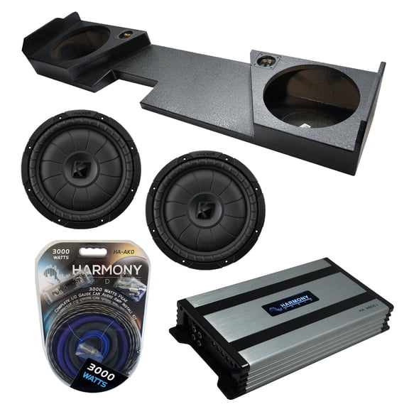 14 - 18 Chevy Silverado Double Cab Kicker CVT12 Dual 12 Rhino Sub Box HA-A800.1