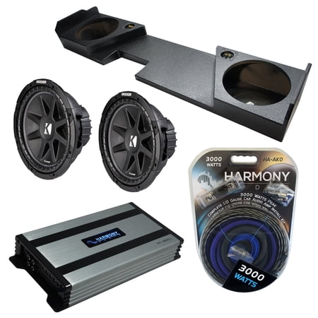 2014 - 2018 Chevy Silverado Double Cab Kicker Comp C12 Dual 12 Sub Box HA-A800.1
