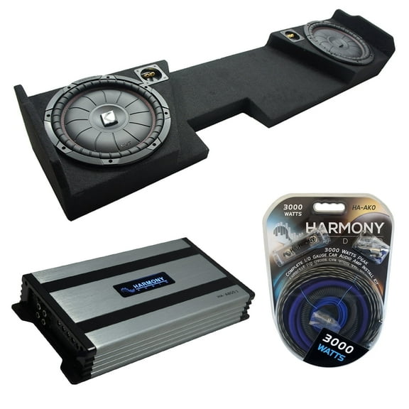 14 - 18 Chevy Silverado Double Cab Kicker CompVT CVT12 Dual 12 Sub Box HA-A800.1