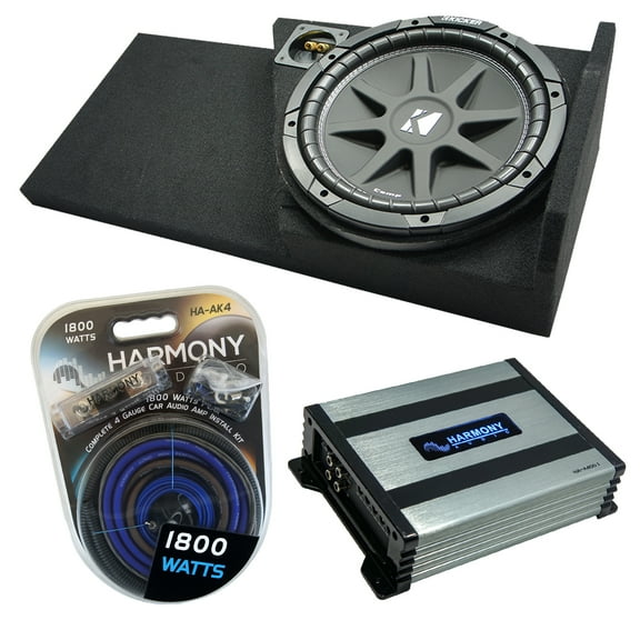 Fits 2014-2018 Chevy Silverado Double Cab Kicker C10 Single 10 Sub Box HA-A400.1