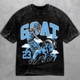 thumbnail image 1 of 14 University Blue 14s Washed Shirt, Goat 23, Shirts Match Sneakers, 1 of 3