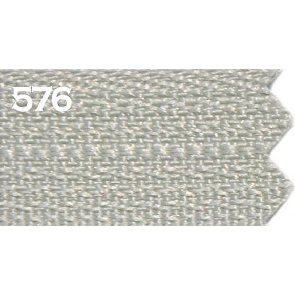 14" Vislon Zipper, YKK #5 Molded Plastic Separating Bottom - Medium Weight By Each (Smokey Grey 576)