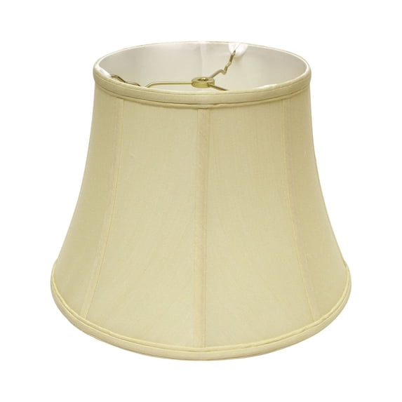 Slant Modified Bell Softback Lampshade with Washer Fitter, Antique White