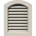 thumbnail image 1 of 14"W x 14"H Arch Top Gable Vent (19"W x 19"H Frame Size): Primed, Functional, Smooth Western Red Cedar Gable Vent w/ Brick Mould Face Frame, 1 of 13