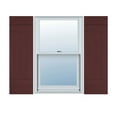 thumbnail image 1 of 14"W x 26"H Lifetime Vinyl, Custom Four Board Joined (2 Batten), Board-n-Batten Shutters, w/Shutter-Loks (Per Pair), Bordeaux, 1 of 10