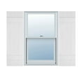 thumbnail image 1 of 14"W x 27"H Lifetime Vinyl, Custom Four Board Joined (2 Batten), Board-n-Batten Shutters, w/Shutter-Loks (Per Pair), White, 1 of 10