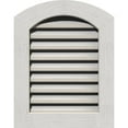 thumbnail image 1 of 14"W x 28"H Arch Top Gable Vent (19"W x 33"H Frame Size): Primed, Functional, Rough Sawn Western Red Cedar Gable Vent w/ 1" x 4" Flat Trim Frame, 1 of 13