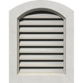 thumbnail image 1 of 14"W x 28"H Arch Top Gable Vent (19"W x 33"H Frame Size): Primed, Functional, Rough Sawn Western Red Cedar Gable Vent w/ Brick Mould Face Frame, 1 of 13