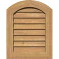 thumbnail image 1 of 14"W x 28"H Arch Top Gable Vent (19"W x 33"H Frame Size): Unfinished, Non-Functional, Smooth Western Red Cedar Gable Vent w/ Decorative Face Frame, 1 of 13