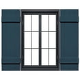 thumbnail image 1 of 14"W x 31"H Mid-America Vinyl, Standard Size Four Board Joined Shutters, w/Installation Shutter-Lok's & Matching Screws, 036 - Classic Blue, 1 of 14
