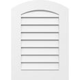 thumbnail image 1 of 14"W x 32"H Arch Top Surface Mount PVC Gable Vent: Functional, w/ 3-1/2"W x 1"P Standard Frame, 1 of 13