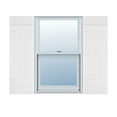 thumbnail image 1 of 14"W x 39"H Lifetime Vinyl, Standard Four Board Joined, Board-n-Batten Shutters, w/Installation Shutter-Lok's & Matching Screws (Per Pair), Bright White, 1 of 8