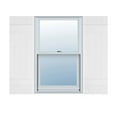 thumbnail image 1 of 14"W x 45"H Lifetime Vinyl, TailorMade Four Board Joined (2 Batten), Board-n-Batten Shutters, w/Shutter-Loks (Per Pair), Bright White, 1 of 10