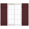 thumbnail image 1 of 14"W x 51"H Mid-America Vinyl, Standard Size Four Board Joined Shutters, w/Installation Shutter-Lok's & Matching Screws, 167 - Bordeaux, 1 of 13