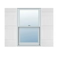 thumbnail image 1 of 14"W x 77"H Lifetime Vinyl, Custom Four Board Joined (3 Batten), Board-n-Batten Shutters, w/Shutter-Loks (Per Pair), White, 1 of 10