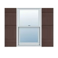 thumbnail image 1 of 14"W x 80"H Mid-America Vinyl, Standard Size Four Board Joined Shutters, w/Installation Shutter-Lok's & Matching Screws, 009 - Federal Brown, 1 of 14