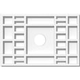 thumbnail image 1 of 14"W x 9 3/8"H x 2"ID x 4 3/4"C x 1"P Beaux Architectural Grade PVC Contemporary Ceiling Medallion, 1 of 11