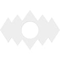 thumbnail image 1 of 14"W x 9 3/8"H x 4"ID x 4 1/4"C x 1"P Zoe Architectural Grade PVC Contemporary Ceiling Medallion, 1 of 7