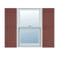 thumbnail image 1 of 14"W x 94"H Lifetime Vinyl, Custom Four Board Joined (3 Batten), Board-n-Batten Shutters, w/Shutter-Loks (Per Pair), Burgundy Red, 1 of 10