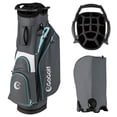 thumbnail image 1 of 14-Way Divider Gray and Blue Golf Cart Bag with 6 Pockets and Cooler, 1 of 10