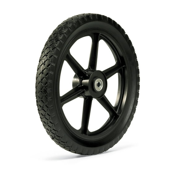 14 X 1.75 Plastic Spoke Wheel Diamond Tread