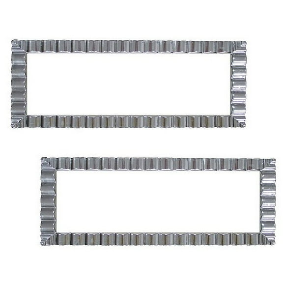 14" X 6" Decorative Wavy Tray White - Party Supplies - 1 Piece