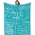 thumbnail image 1 of 14 Year Old Girl Gifts for Birthday Blanket 50"x60", Birthday Gifts for 14 Year Old Girl, 14th Birthday Gifts for Girls, Happy 14th Birthday Decorations for Girls Daughter Granddaughter Sister, 1 of 5