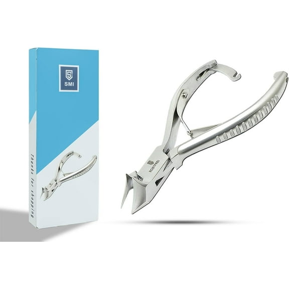 14 cm Heavy Duty Toenail Clippers – Curved, Sharp Stainless Steel with Child Safety Lock