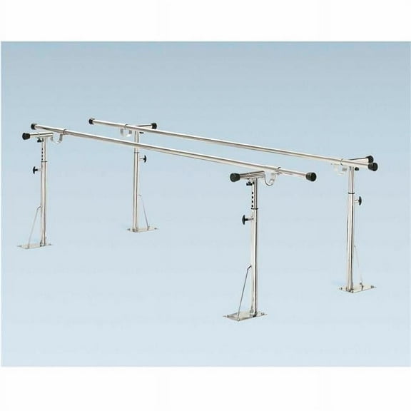 14 ft. Floor Mounted Parallel Bars, Height & Width Adjustable