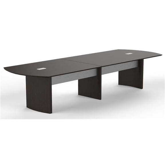 14 ft. Medina Conference Table - Mocha Laminate - 29.5 x 168 x 48 in.