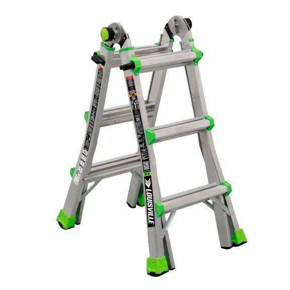 Louisville 14 ft Reach Multipurpose Aluminum Ladder, Type IA, 300 lb Capacity