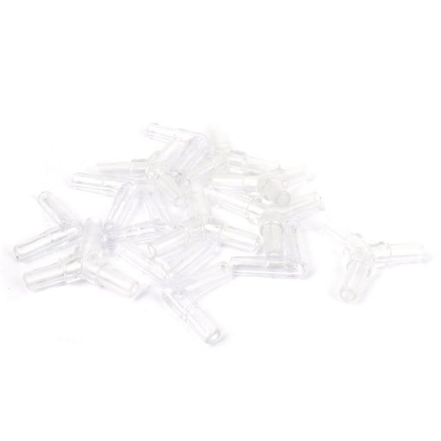 14 in 1 Clear Plastic Y L Shape Airline Air Tubing Connector Hose for