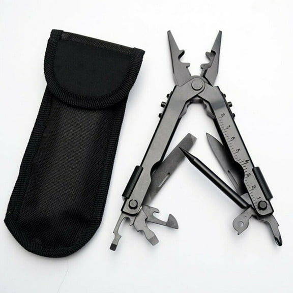 14 in 1 EDC Survival Multi Tools Portable Plier Knife Opener Screwdrivers Ruler