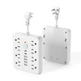 thumbnail image 1 of 14-in-1 Multi-Function Power Board,Space-Saving Wall-Mounted Protector Power Strip with Surge Protection,Cord Outlets with Switch,Multiple Ac Outlets with 4 USB Ports,2 Type-C Power Outlets（White）, 1 of 8