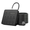thumbnail image 1 of 14-in-1 Power Strip with 8 Outlets & 6 USB Ports (4 USB-A + 2 Type-C), 5.9ft Extension Cord, 2500W Surge Protector, Overload Protection, Wall Mountable for Home Office Desk Bedroom, 1 of 7