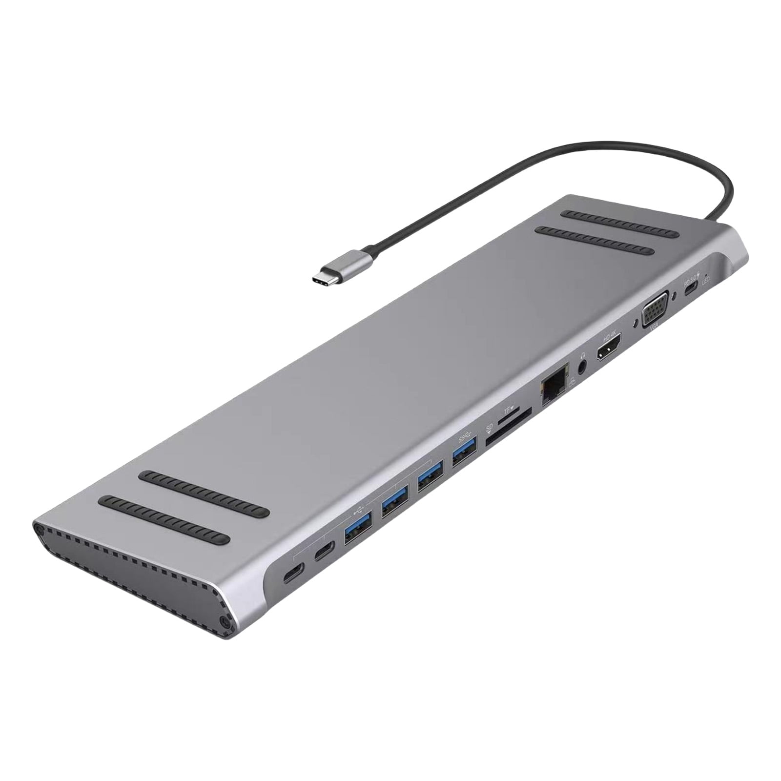 14 in 1 USB C Multiports Hubs Docking Stations for Laptops HDMIs VGA Ethernet USB C Port USB Expansion Adapter