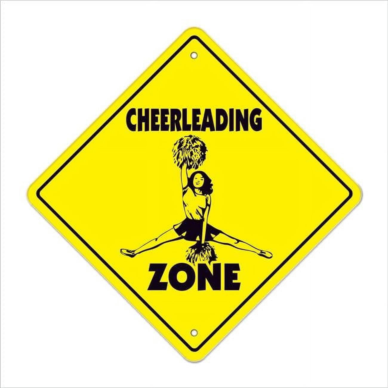 14 in. Cheerleading Zone Xing Crossing Sign - Walmart.com