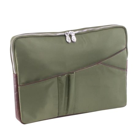 14 in. Crescent Nylon Laptop Sleeve, Green