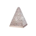 thumbnail image 1 of 14 in. Crystal Pyramid Shaped Frame Stone Studded Table Lamp, Silver, 1 of 1