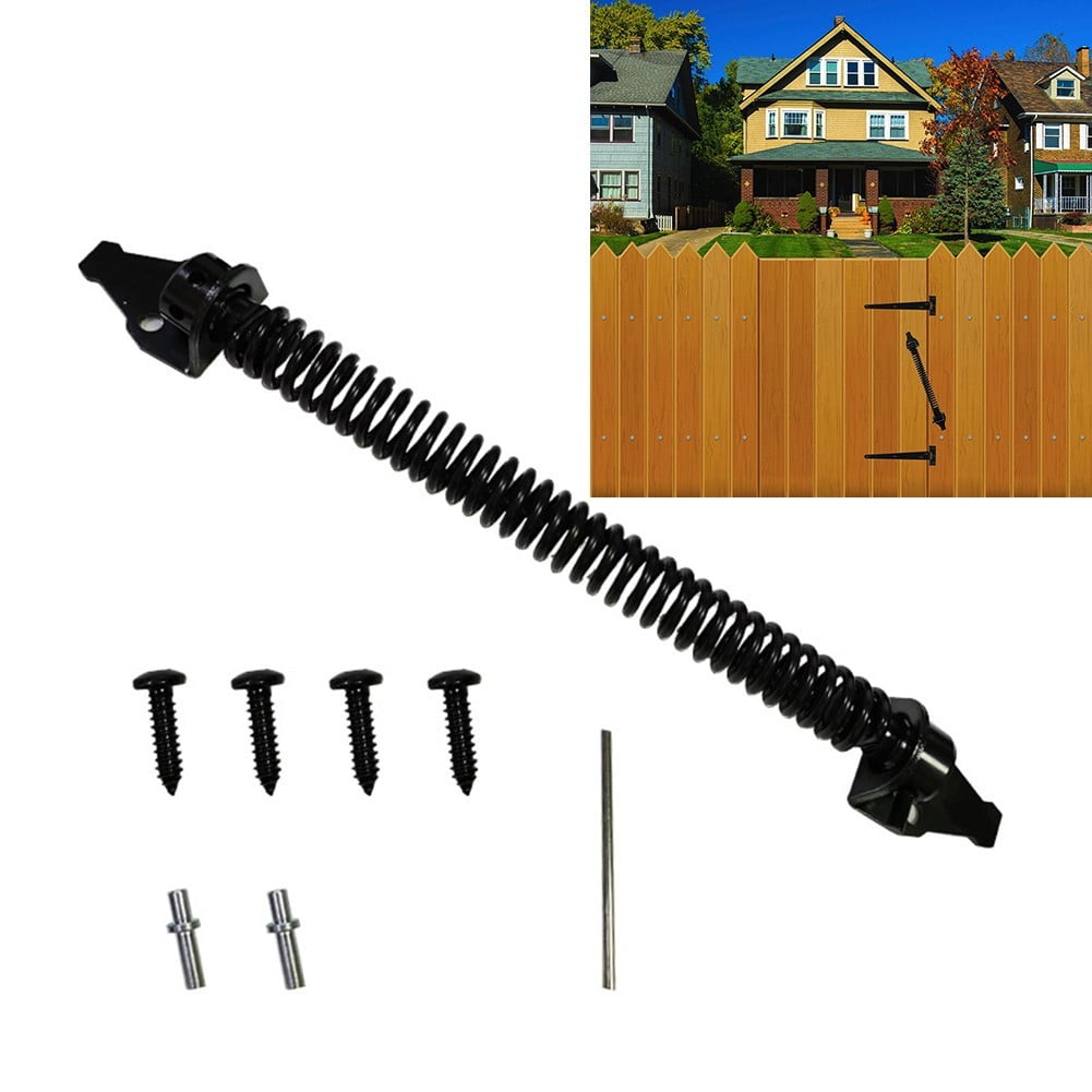 14 in Door Gate Automatic Self Closing Spring Closer Black Finish