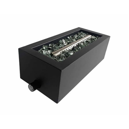 14 in. Four Seasons Courtyard Stainless Steel Table Fire Pit