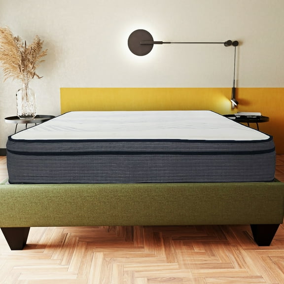 14 in. Hybrid Plush Foam Mattress - Full, Soft Polyester Knit Cover, Multi-Layer Foam Ma
