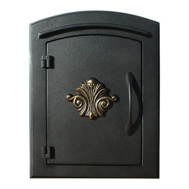 Cast Aluminum Black Column Mount Locking Mailbox Cast Aluminum Black Column Mount Locking Mailbox