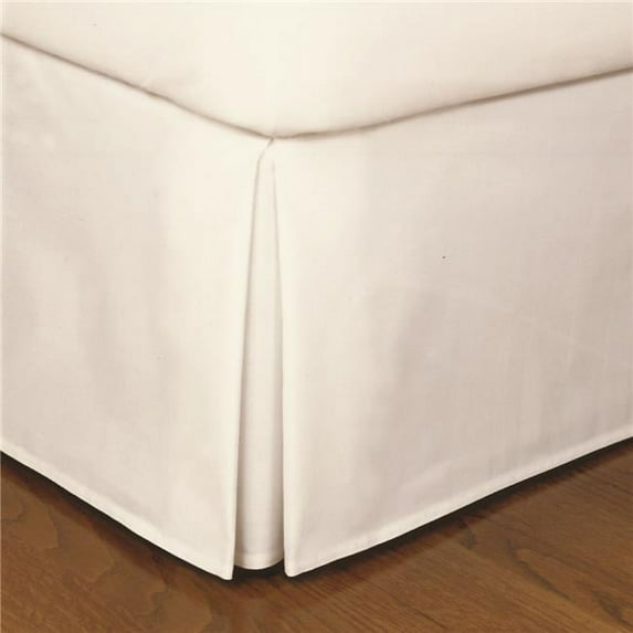 14 in. Microfiber Bed Skirts Ivory - Cal King